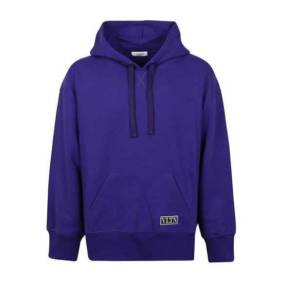 Valentino Purple Oversize Long Sleeve Hoodie Pocket VLTN - Picture 1 of 13